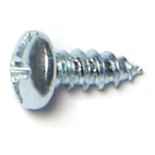 MIDWEST #6 x  ⅜ in.Zic Plated Steel Combo Pan Head Sheet Metal Screws, 200 Count