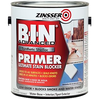 Zinsser® B-I-N® Advanced Synthetic Shellac Primer, White, Gallon