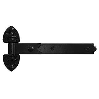 Snug Cottage T-Hinge, Steel, Black, 12″ Black Old-Fashioned Heavy Duty Hinges