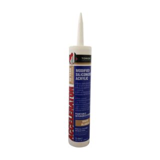 Tower Sealants Accelerator Modified Siliconized Acrylic Sealant, White, 10.1 fl. oz.