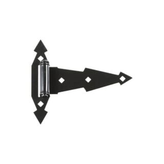 National Hardware N165-480 Ornamental T-Hinge, Steel, Black, 7 in. - 2 Pack
