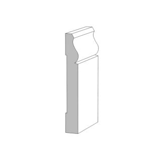 Metrie (M93) 11/16 in. x 5-1/4 in. x 16 ft. Neck Base, Primed Finger-Jointed Pine