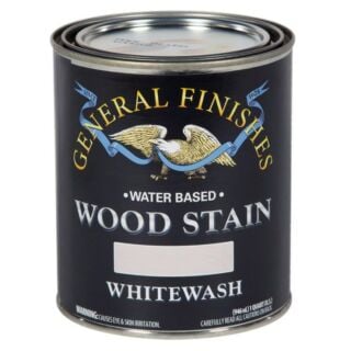 General Finishes® Wood Stain, Interior Water-Based, Whitewash, Quart