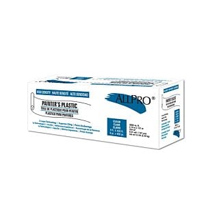 ALLPRO .31-Mil High Density Painter's Plastic, Clear, 9 ft. x 400 ft.