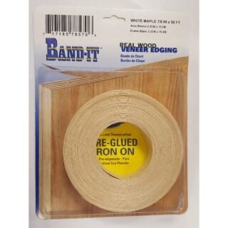 BAND-IT by CLOVERDALE, Veneer Edging, 7/8 in. Maple Edge Band, 50 ft.