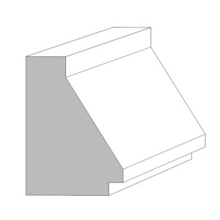 Metrie (M224) 3/4 in. x 1-1/16 in. x 16 ft. Contemporary Panel Moulding, Primed Finger-Jointed Pine