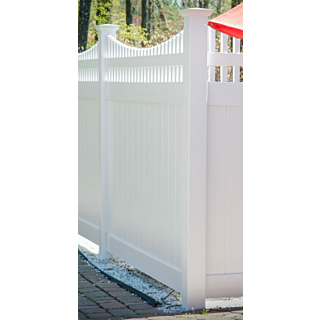5 x 5 x 9 ft. White Vinyl Corner Post