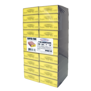 SurfPrep 1 in. Sanding Block, Super Fine, Yellow, 20-Pack