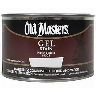 Old Masters, Oil-Based Gel Stain, Pickling White, Pint