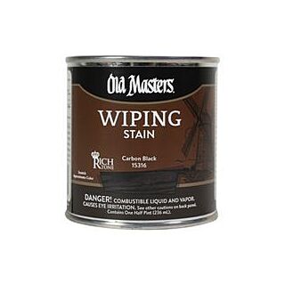 Old Masters, Wiping Stain, Carbon Black, 1/2 Pint