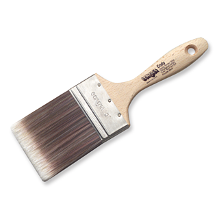 Corona Cody 3 in. Flat Paint Brush, Red-Gold Nylon/Polyester Blend