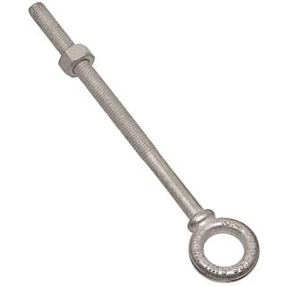 National Hardware N245-175 Eye Bolt, 1/2-13 Thread, 5-7/8 in L Thread, 1 in ID x 1-3/4 in OD Dia Eye