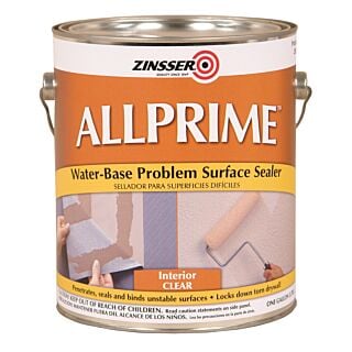 Zinsser Allprime Water-Based Problem Surface Sealer, Clear, Gallon