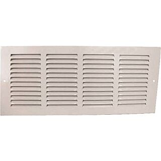 Worldwide Sourcing Return Air Grille, 6 In H X 14 In W, Steel, White