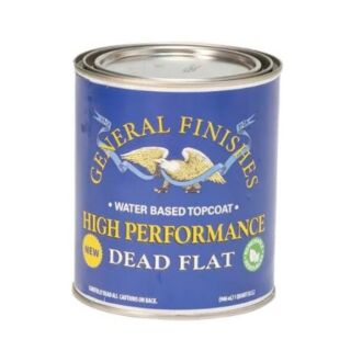 General Finishes®, High Performance Polyurethane Water-Based, Dead Flat, Pint