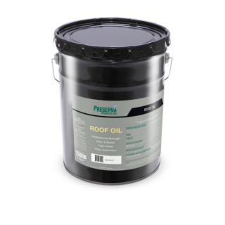 Preserva Roof Oil, Exterior Oil-Based Wood Stain, Clear, 5 Gallon