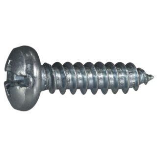 MIDWEST #10 x ¾ in. Zinc Plated Steel Combo Phillips Pan Head Sheet Metal Screws, 75 Count