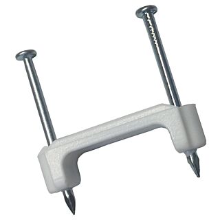 GB PS-175 Insulated Cable Staple, 1-1/4 in L Leg, Plastic/Polyethylene, Box