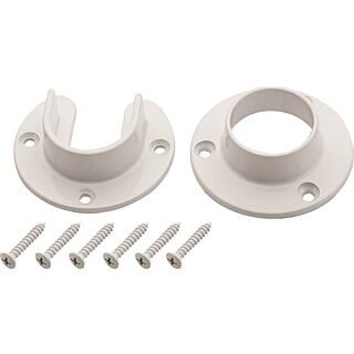 National Hardware V8600 Series S822-083 Closet Flange Set, Zinc, White, 1 Pack