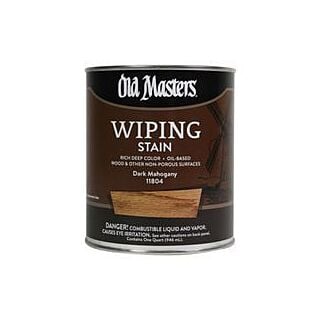 Old Masters, Wiping Stain, Dark Mahogany, Quart