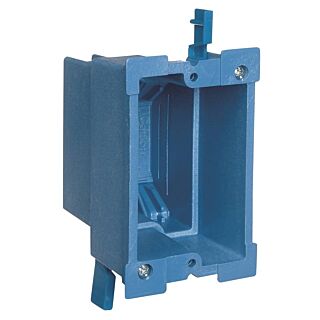 Carlon BH118R Outlet Box, 1-Gang Clamp Cable Entry, Clamp Mounting, PVC