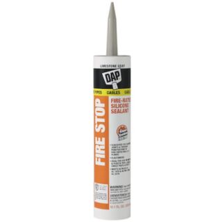 DAP® Fire Stop Silicone Sealant, Limestone Gray, 10.1 oz.