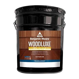Benjamin Moore Woodluxe™ Translucent Oil-Based Exterior Waterproofing Stain & Sealer, Natural, 5 Gallon