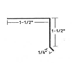 C3 Black Aluminum Rake Strip, 10 ft.