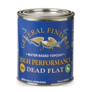 General Finishes®, High Performance Polyurethane Water-Based, Dead Flat, Pint