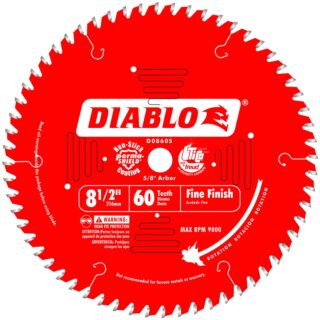 Diablo 8-1/2 in. x 60 Tooth Fine Finish Saw Blade