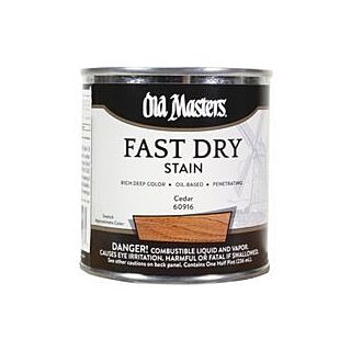 Old Masters Fast Dry, Interior Oil-Based Stain, Cedar, 1/2 Pint