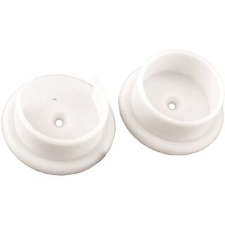 John Sterling Closet-Pro BC-0037 Closet Pole Socket, Plastic, White, 10 Carton