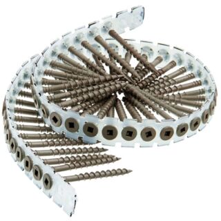 SENCO Duraspin #8 x 2 in. Collated Deck Screw, #2 Drive, Type 17 Point, Flat Head