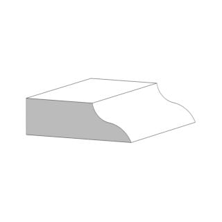 (M174) 3/4 in. x 2-1/2 in. Garage Door Stop, Cedar