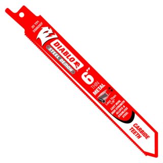 Diablo 6 Steel Demon Carbide Recip Blades for Thin Metal (less than 1/8) Cutting (Single)
