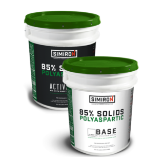 Simiron 85% Solids Polyaspartic High-Performance Floor Coating Clear Topcoat, Gloss, 1.5 Gallon Kit
