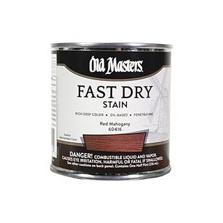 Old Masters Fast Dry, Interior Oil-Based Stain, Red Mahogany, 1/2 Pint