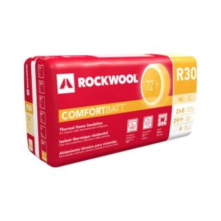ROCKWOOL Comfortbatt® Thermal Home Insulation (R-30), 7-1/4 in. x 15-1/4 in. x 47 in. (29.9 sq. ft.)
