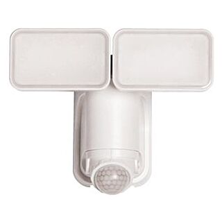 Heath Zenith Motion Activated Security Light, 2-Lamp, LED Lamp White