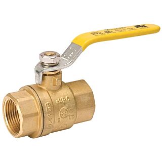 B & K 107-825NL Ball Valve, 1 in FPT x FPT, 2 Ports/Ways, Brass