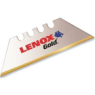 Lenox Gold Utility Knife Blade, 2-Point, Bi-Metal/HSS, Titanium-Coated