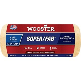 Wooster® R240, 7 in. x 1/2 in. Super/Fab® Roller Cover
