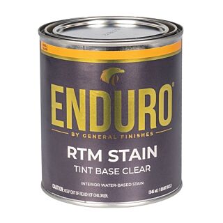 General Finishes®, Water-Based ENDURO® RTM Stain, Clear Tint Base, Quart
