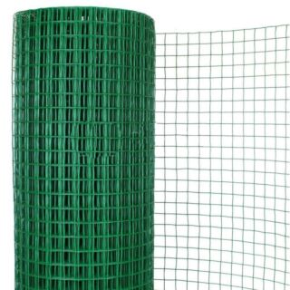 1 in. x 1 in. x 48 in. - Swimming Pool Enclosure Vinyl Wire Fence, Green, 50 ft. Roll