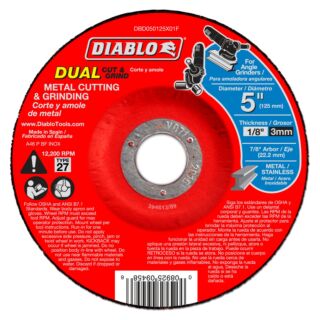 Diablo 5 Metal Dual Cut & Grind Disc - Type 27