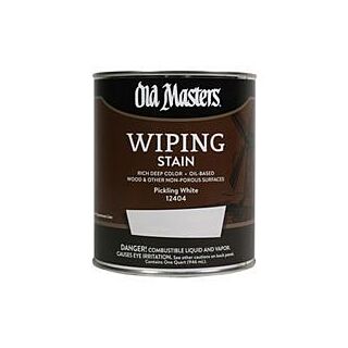 Old Masters Wiping Stain, Pickling White, Quart