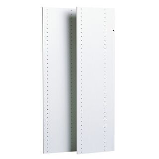 Easy Track Closet Organization 48 in. Vertical Panels, White, 2 Pack