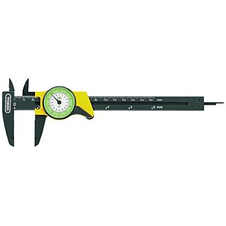 GENERAL Dial Caliper, 6 in. Jaw, 0 to 6 in., Plastic