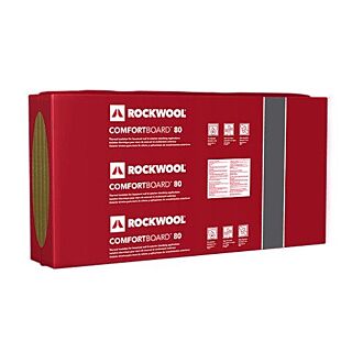 ROCKWOOL 2 in. Comfortboard® 80 Thermal Insulated Sheathing, R-8, 2 ft. x 4 ft. Sheets