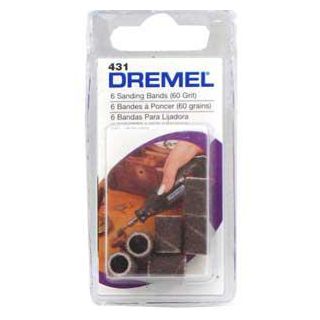 DREMEL 432 Sanding Band, 120-Grit, Coarse, 1/2 in Dia Drum, Aluminum Oxide